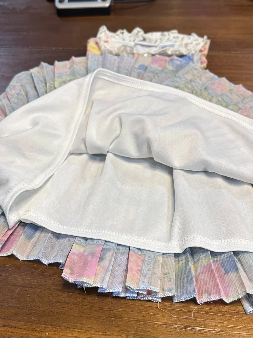 Blueberi Boulevard Girls 2T Patchwork Floral Lace Collar Dress
